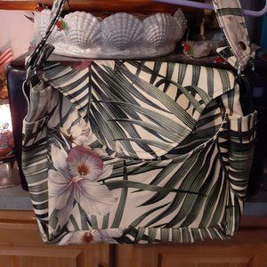 A Beautiful Tropical Handbag with lots of pockets